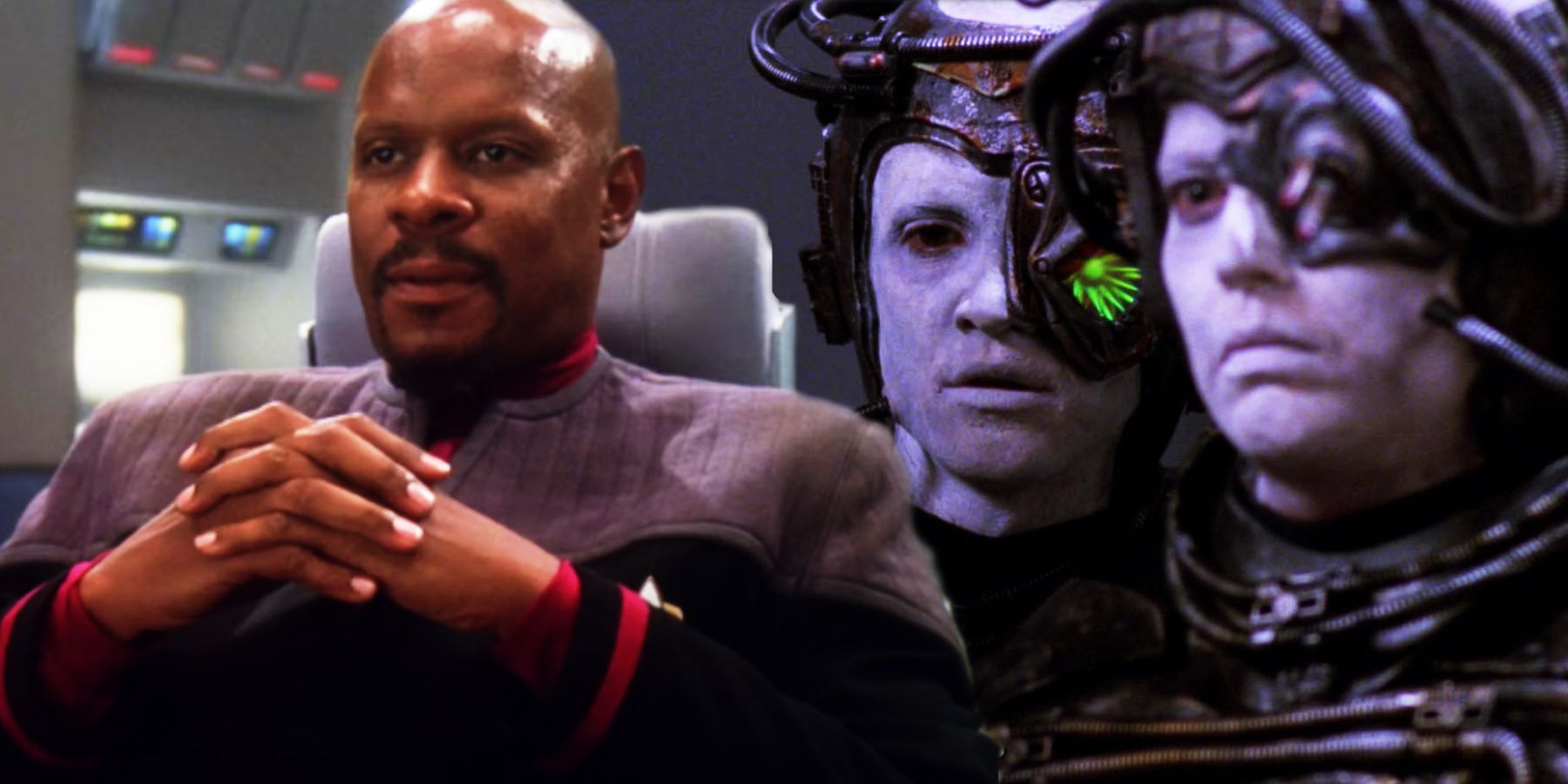 Captain Benjamin Sisko and the Borg