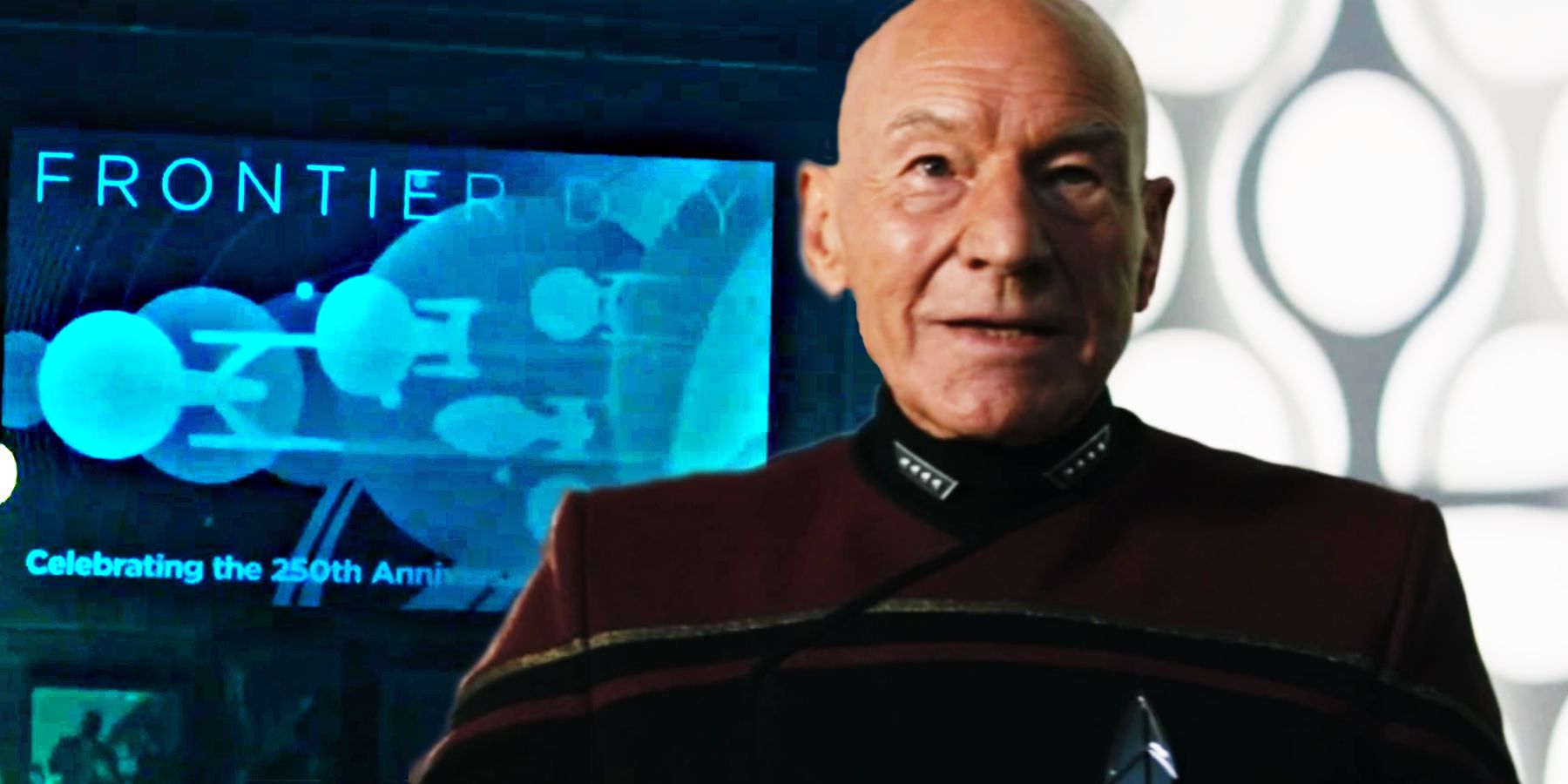 Patrick Stewart as Jean-Luc Picard in Star Trek Picard and the Frontier Day poster