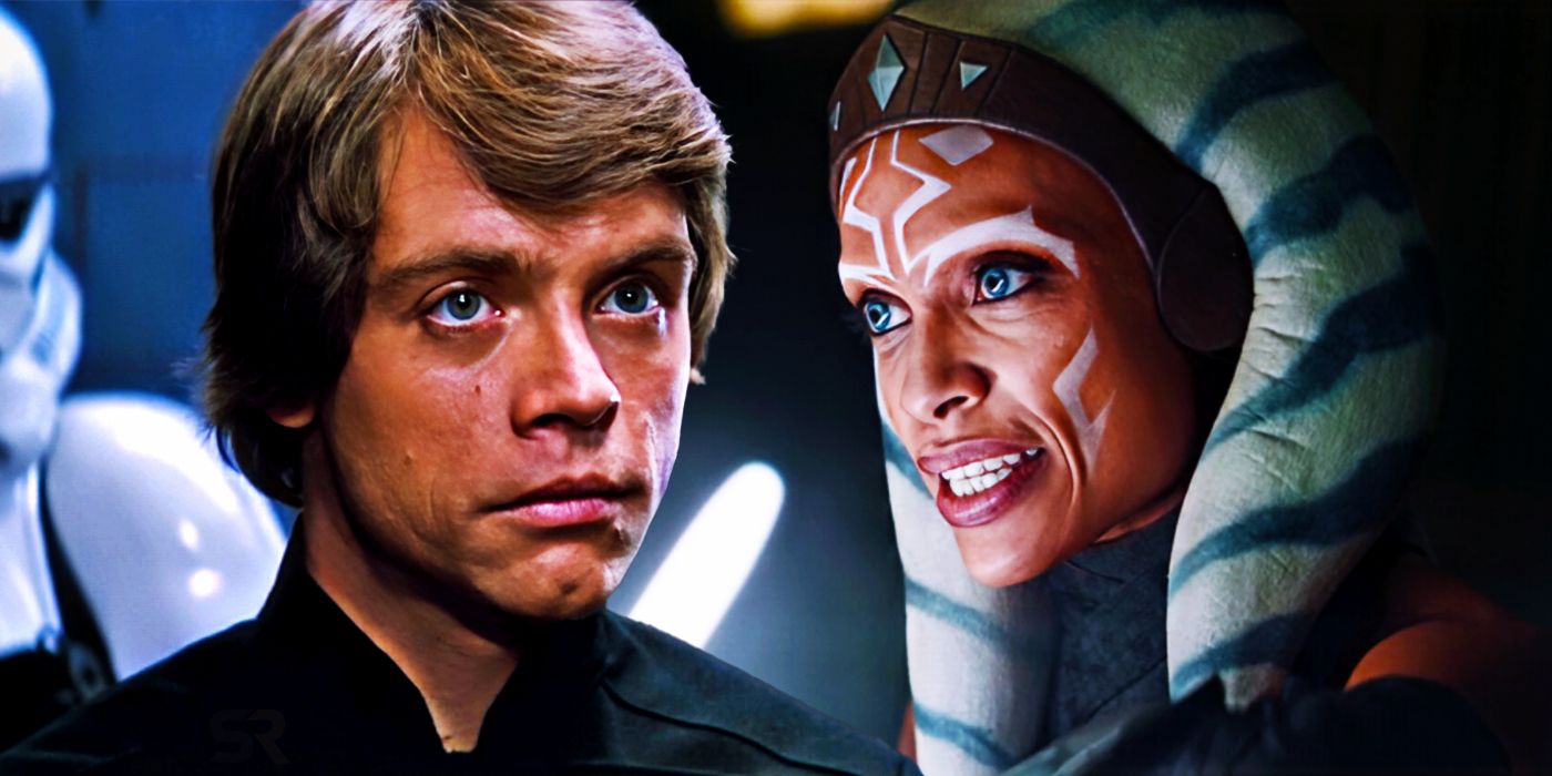 Luke Skywalker in Return of the Jedi and Ahsoka Tano in The Mandalorian season 2.