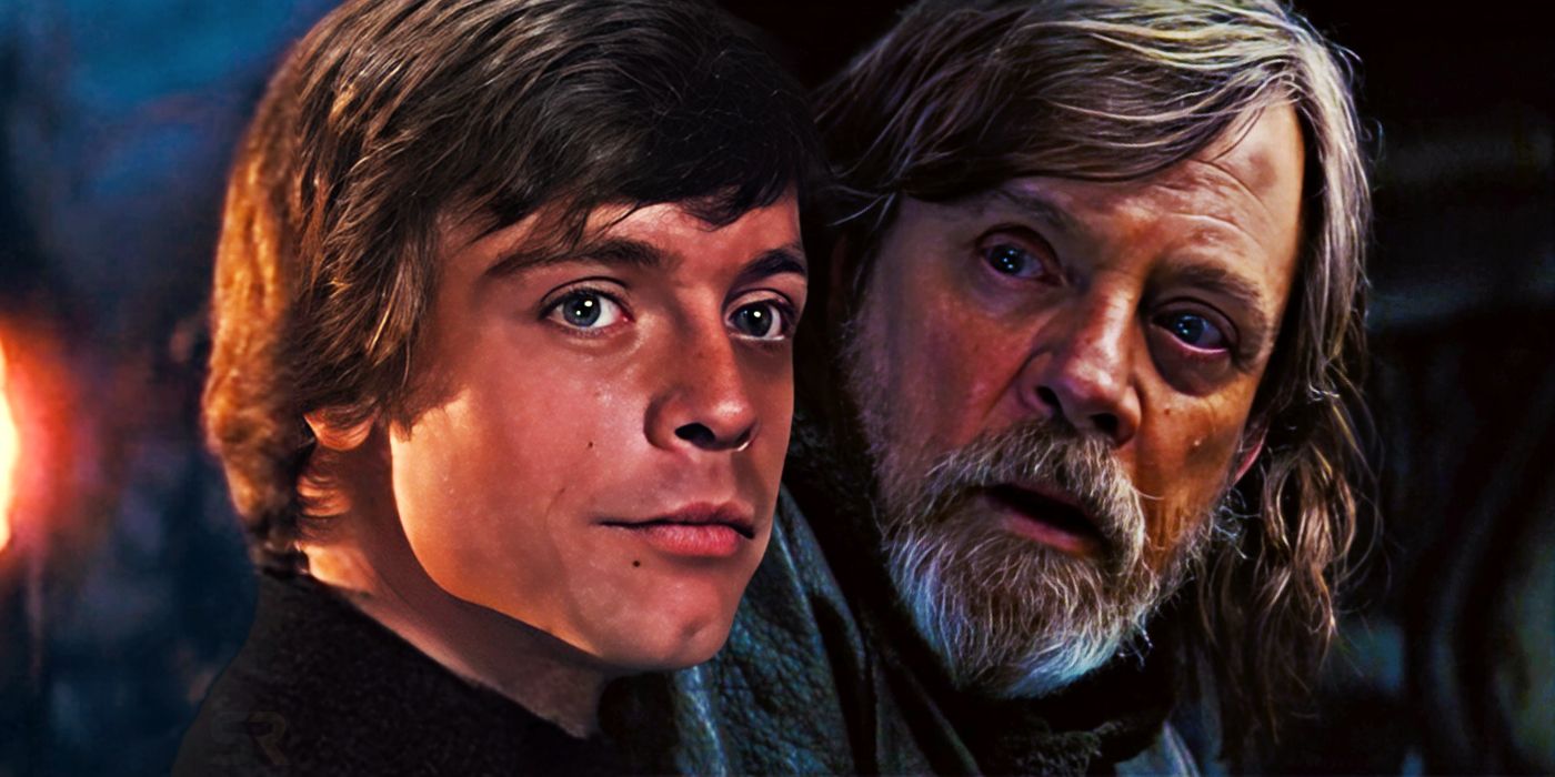 Luke Skywalker in Return of the Jedi and The Last Jedi.
