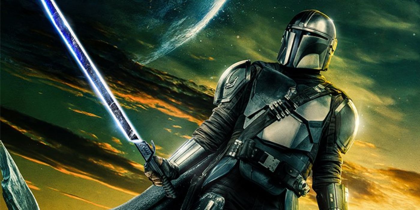 Mandalorian S3 Poster Shows Din Djarin & The Darksaber