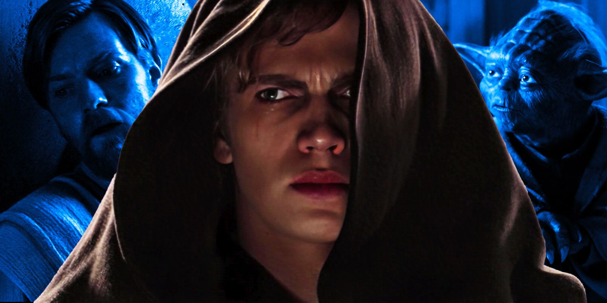 Anakin Skywalker from order 66, with Obi-Wan and Yoda