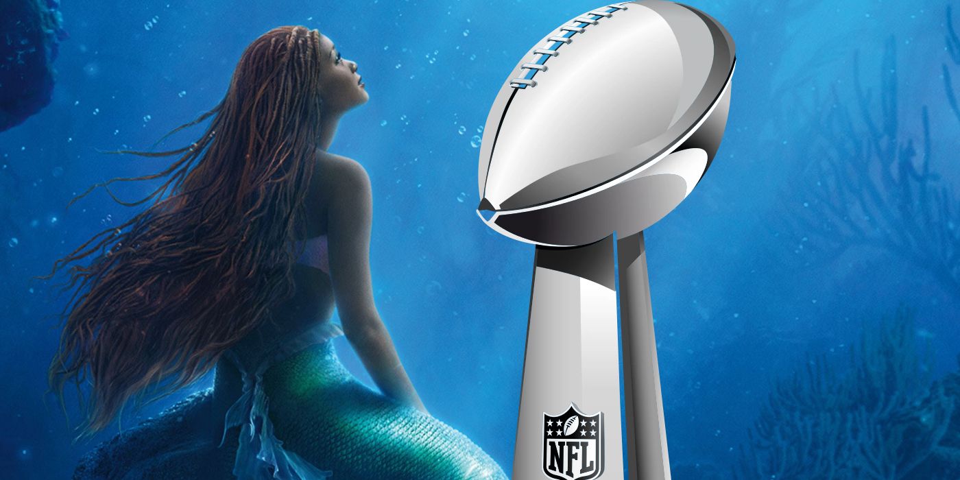 Super Bowl Logo with The Little Mermaid