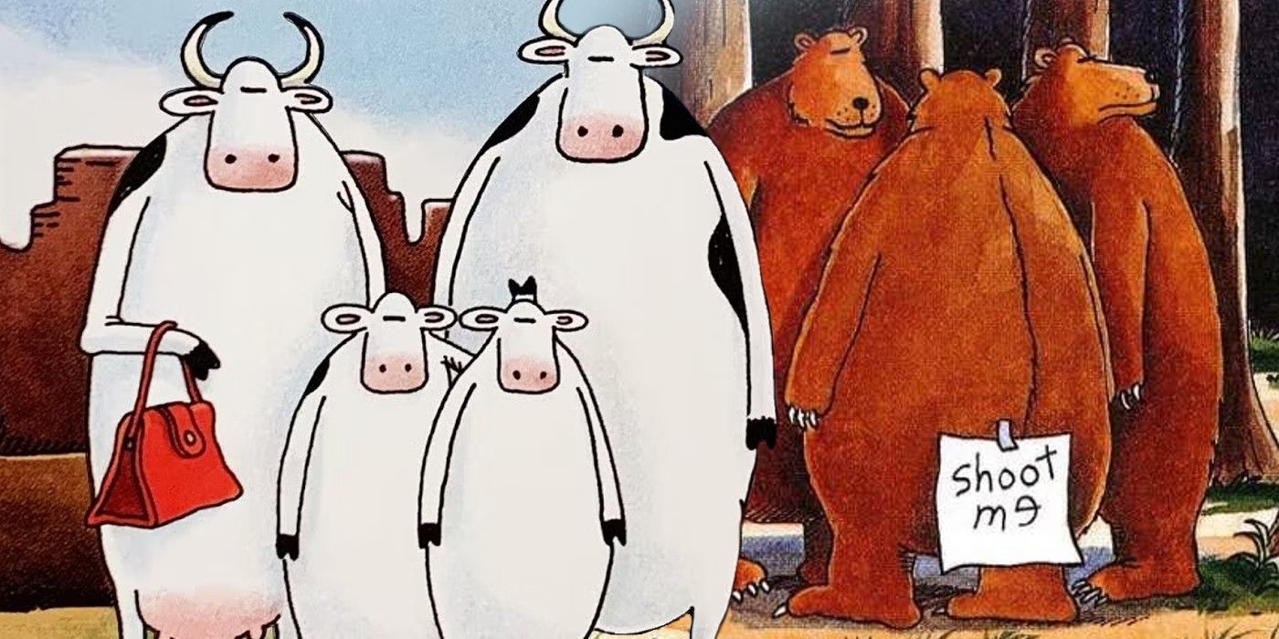 the far side cows and bears