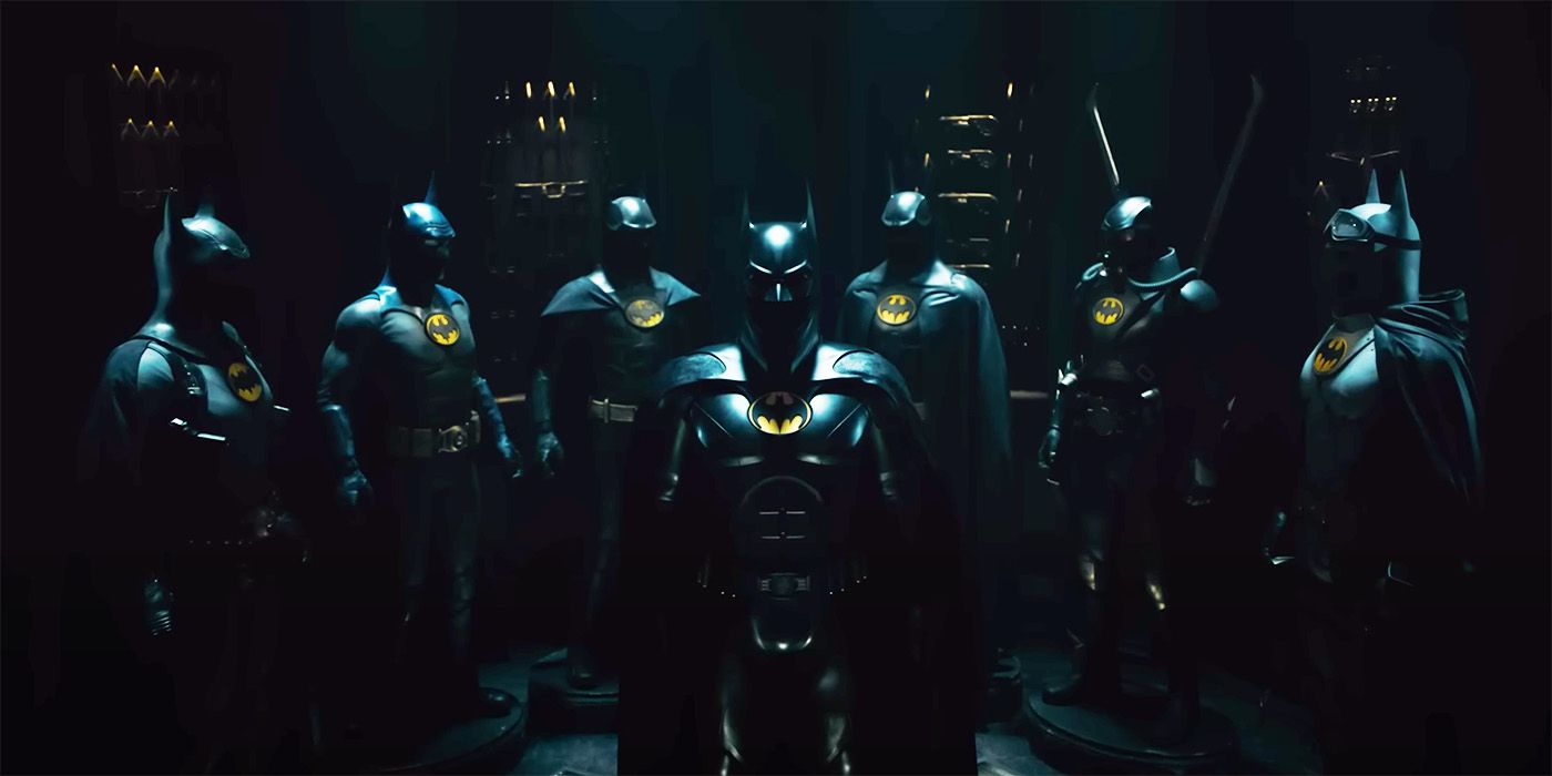 The Flash tv spot Batman suits