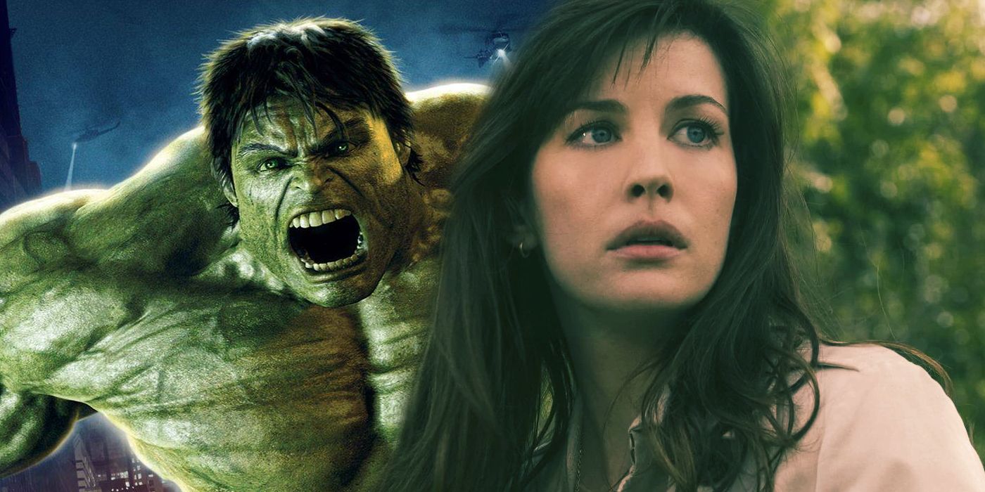 Split Image: The Incredible Hulk poster; Betty Ross (Liv Tyler)