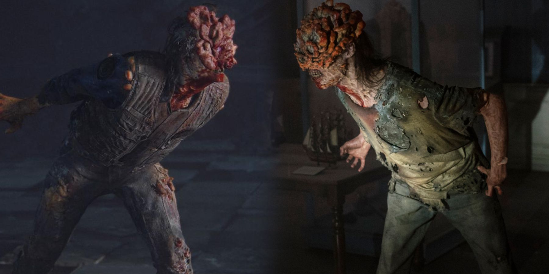 Comparação do Clicker de The Last of Us