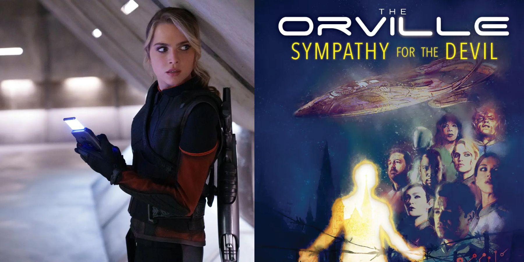 Anne Winters as Charly and The Orville: Sympathy for the Devil novella