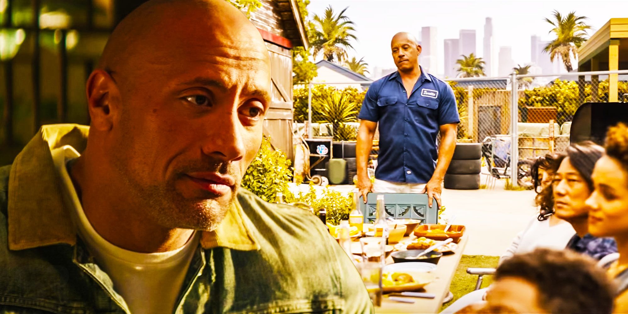 The Rock as Hobbs and the Fast X cast