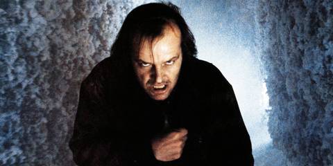 Jack Torrance chasing Danny in the snow in The Shining.