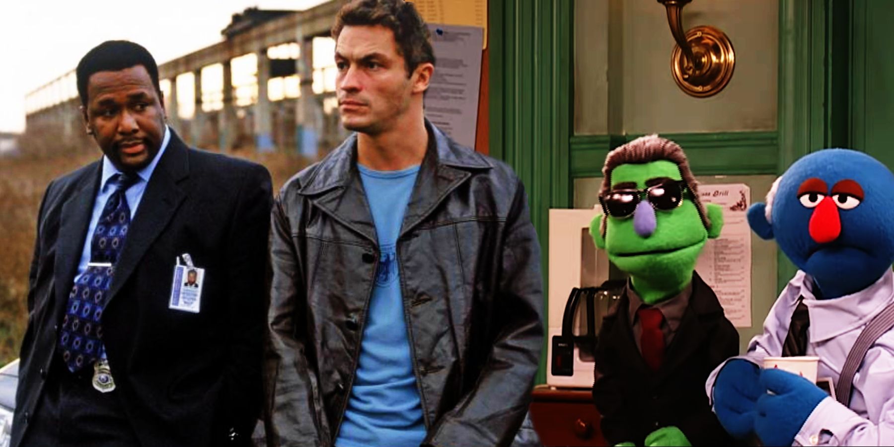 Bunk and McNulty in The Wire and John Munch in Sesame Street