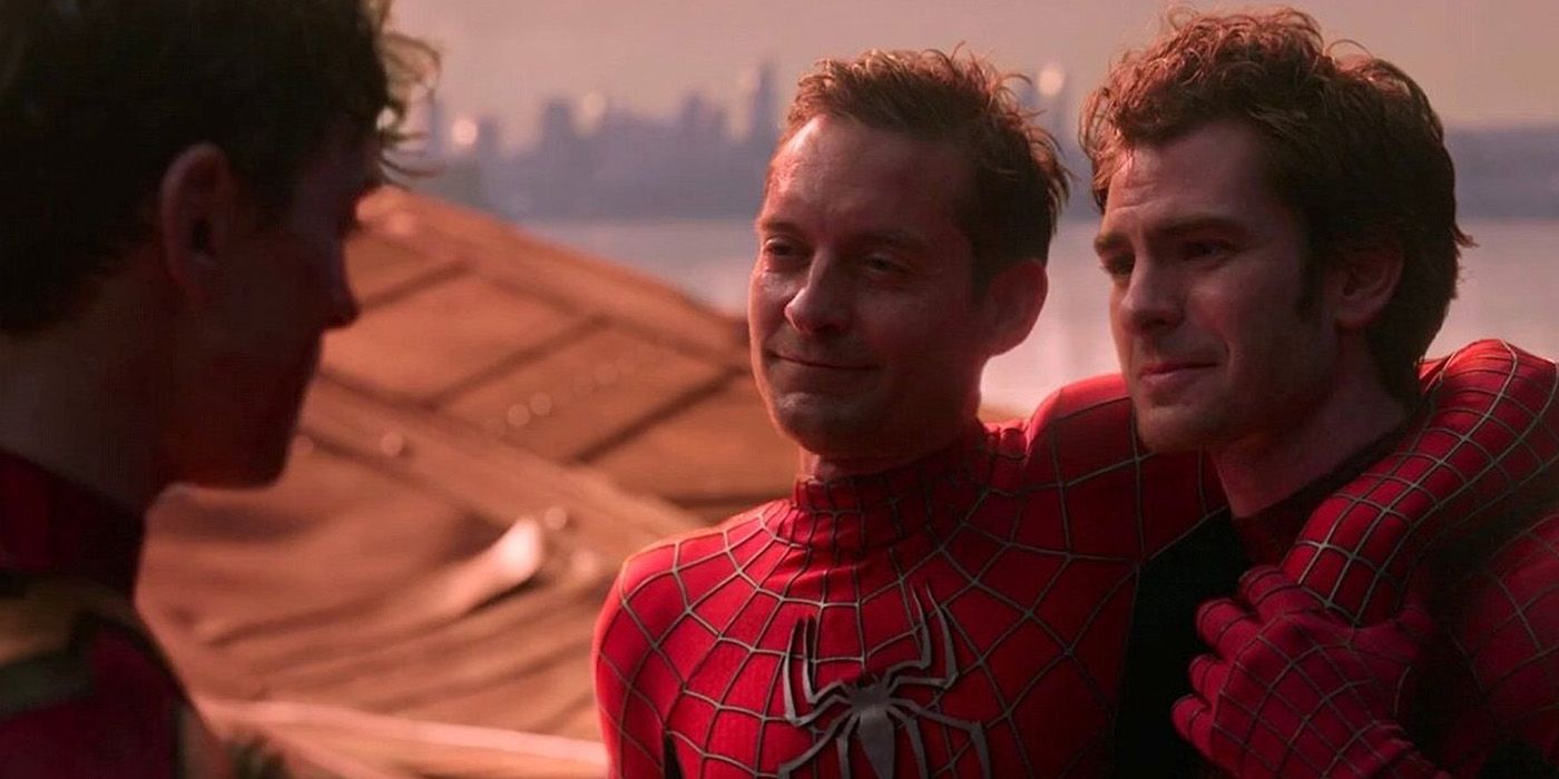 tobey maguire and andrew garfield as spider-man variants in no way home
