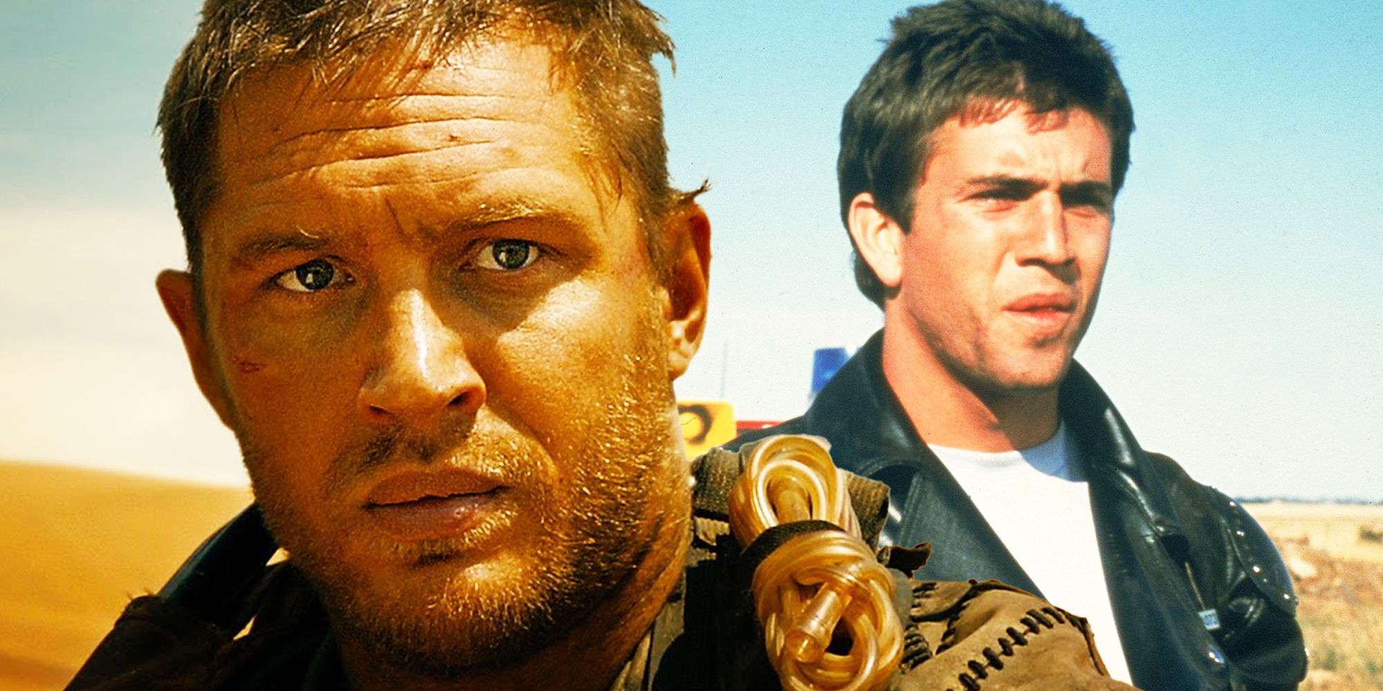 Tom Hardy and Mel Gibson as Mad Max