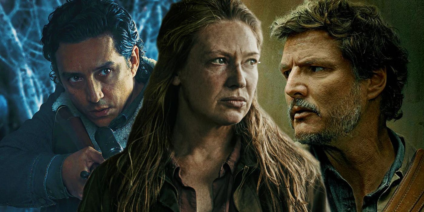 The character posters for Tommy, Tess, and Joel in HBO's The Last of Us
