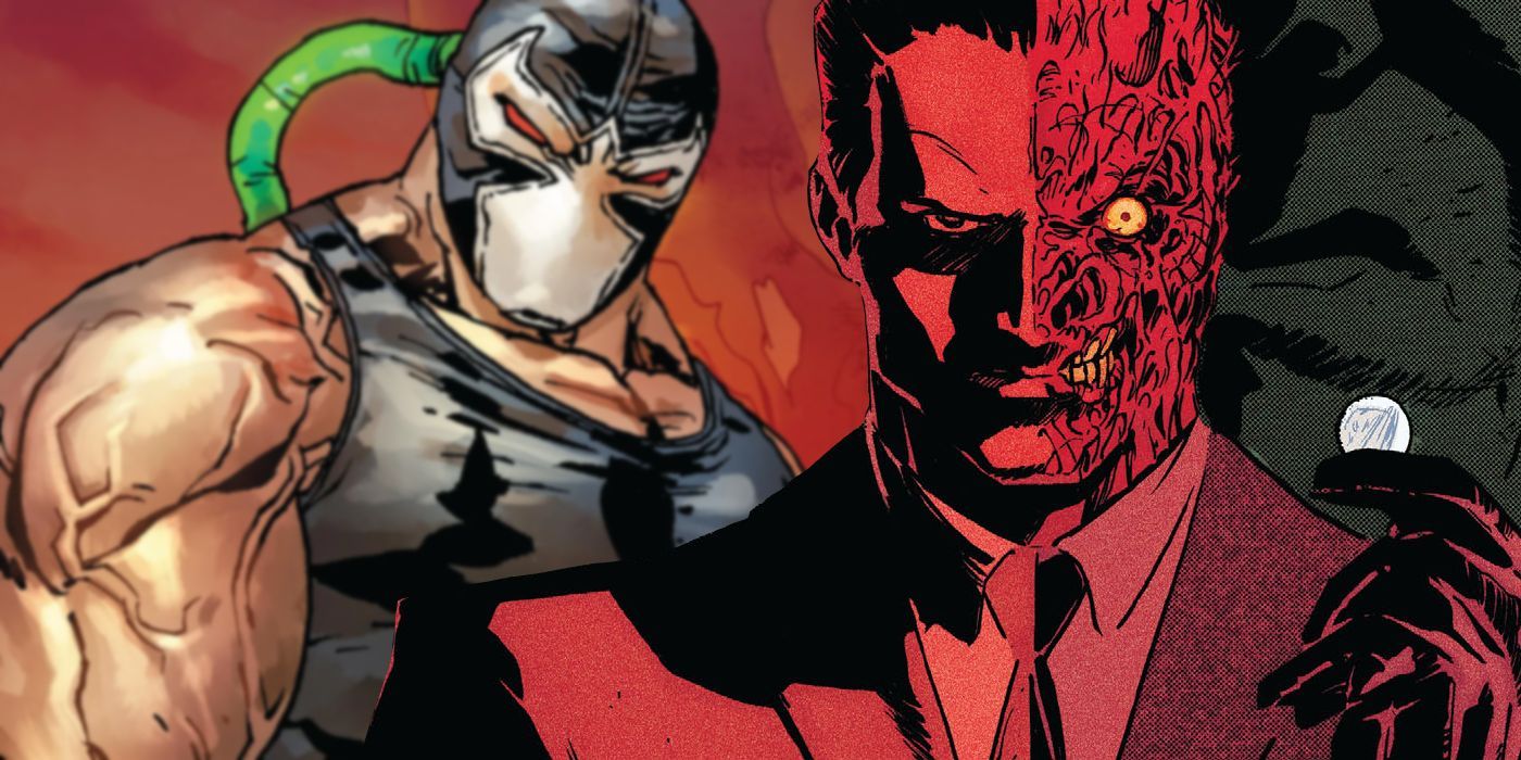 Two-Face and Bane DC Comics