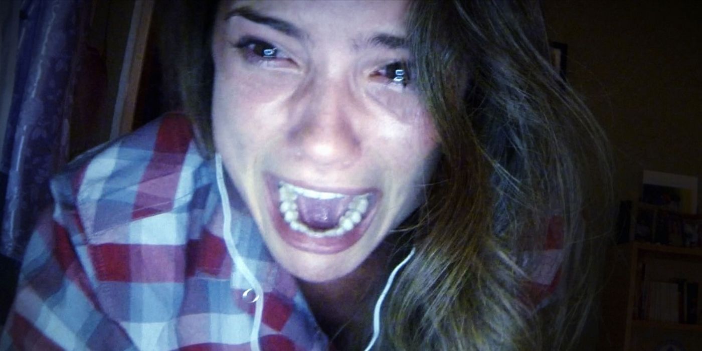 Blaire screaming in Unfriended