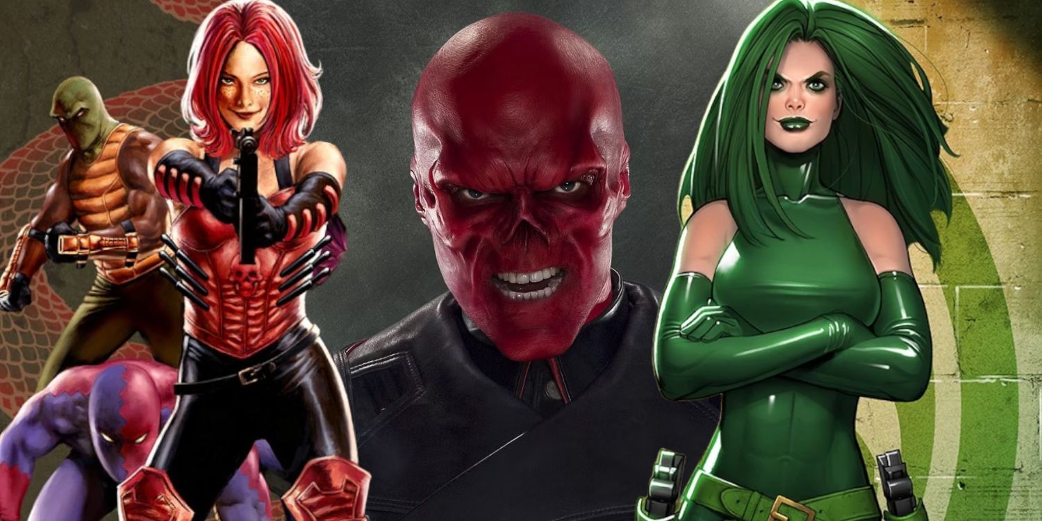 Split Image of Sin, Red Skull, and Viper