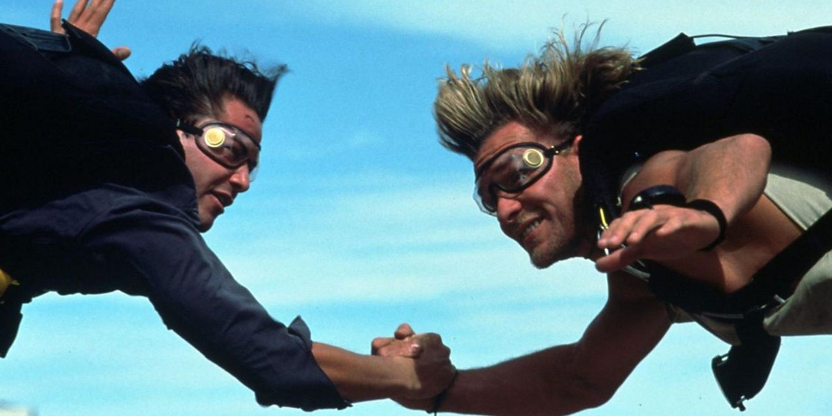 Utah and Bodhi skydiving in Point Break