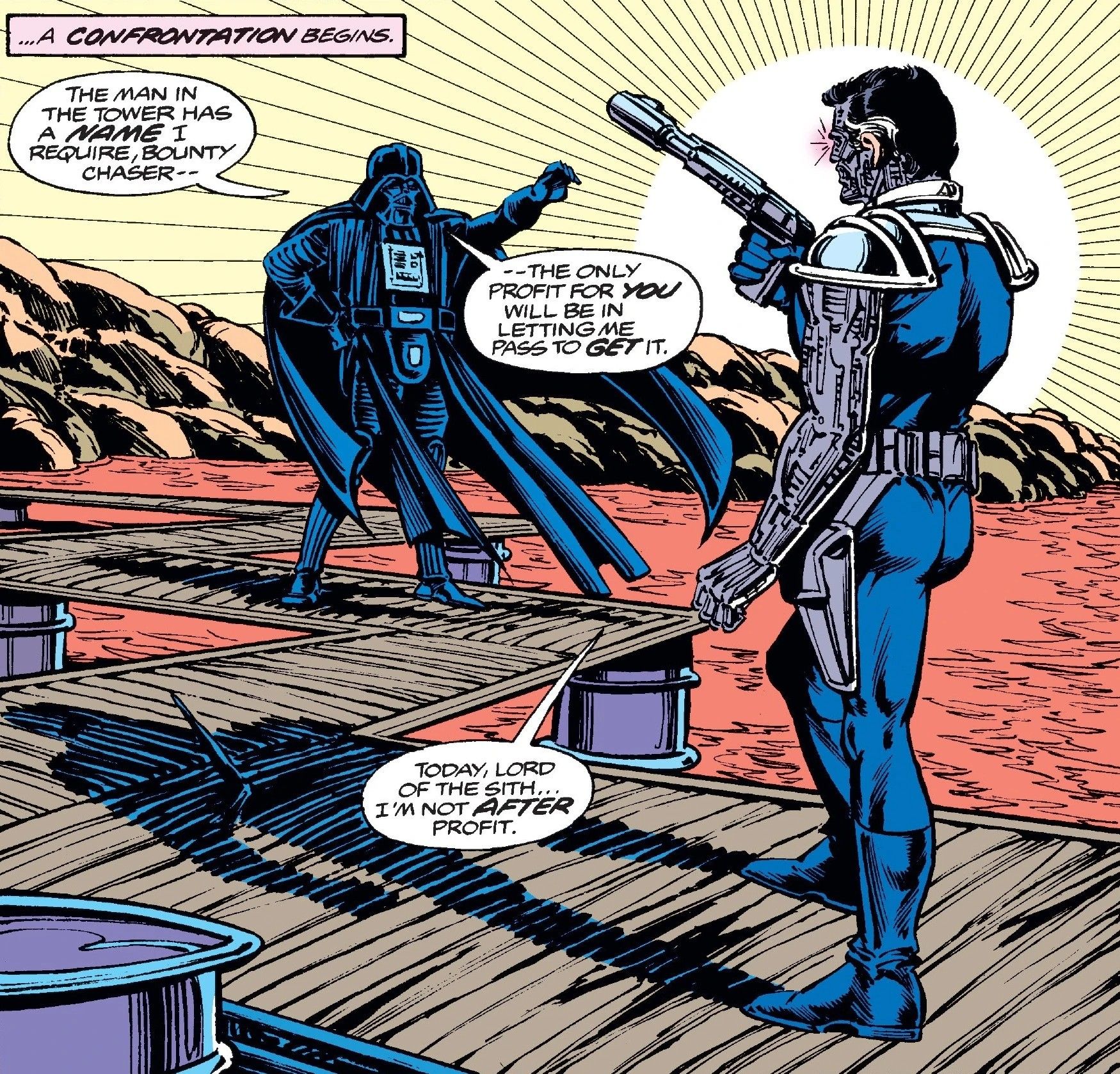 vader vs beilet valance old comic