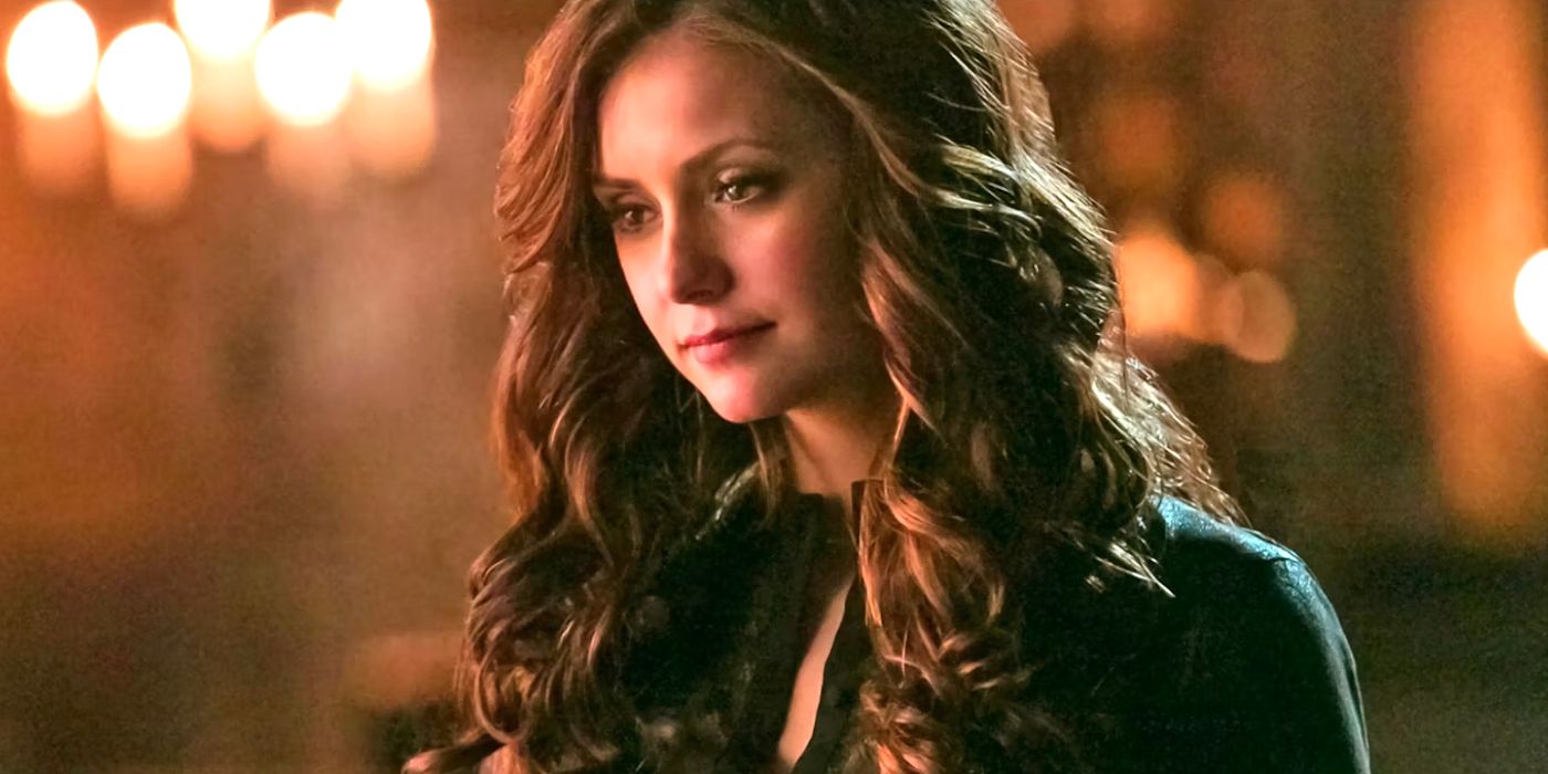 Katherine looking sad on The Vampire Diaries