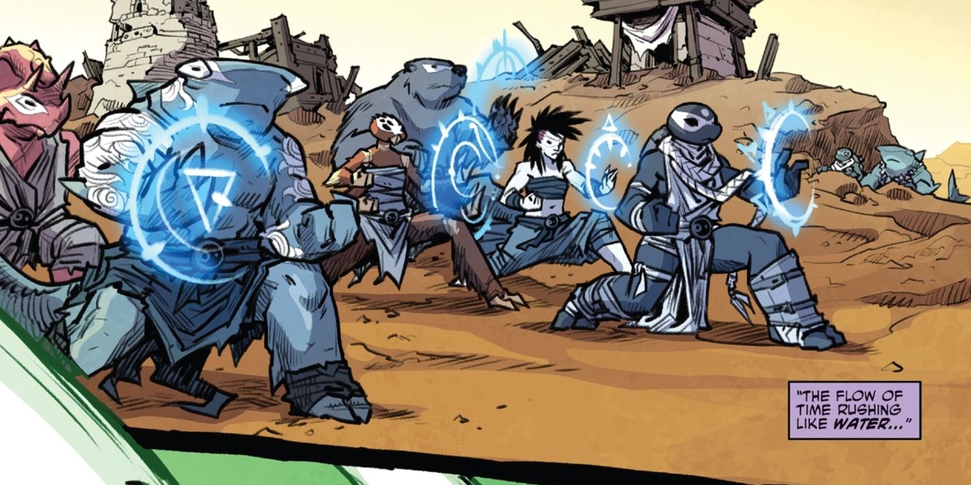 Venus training new TMNT ninja clan.