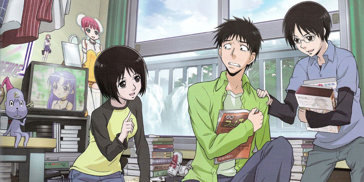 Satou and friends in Welcome To The N.H.K. anime.