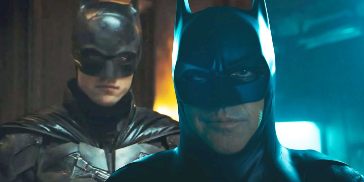 Michael Keaton's Batman and Robert Pattinson Batman