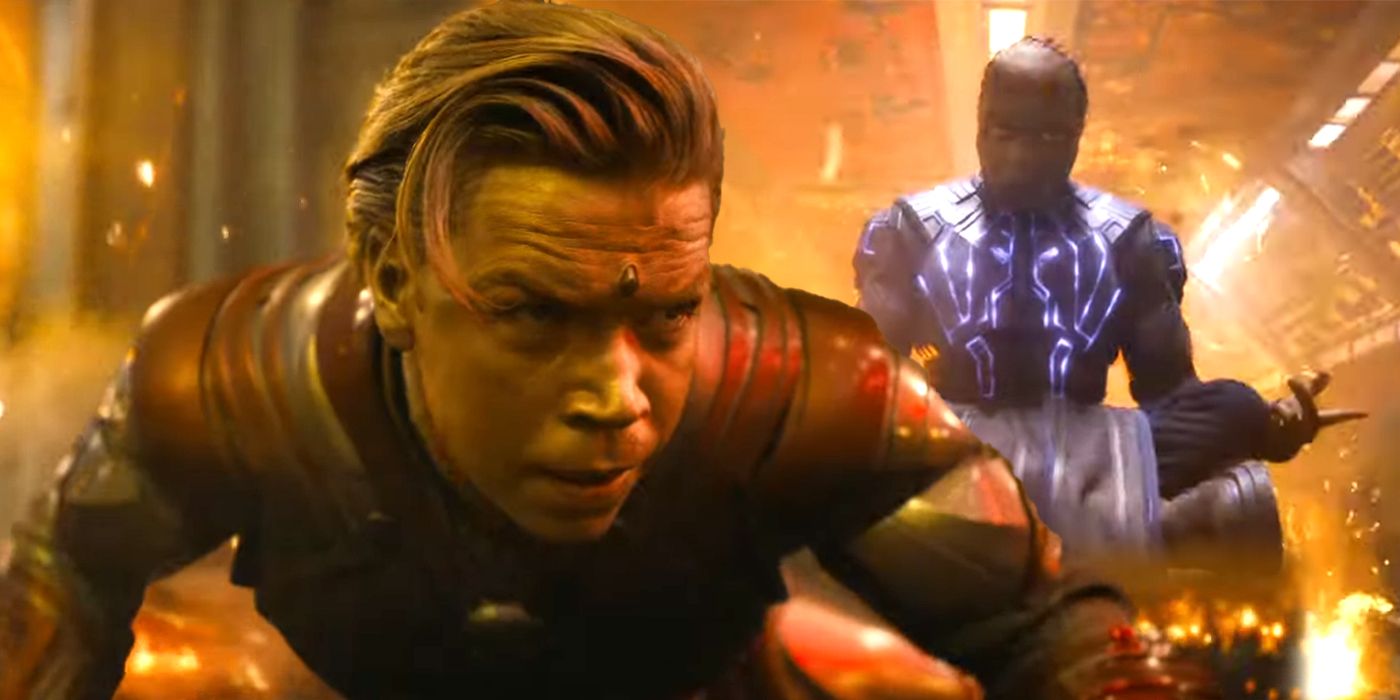 Will Poulter Adam Warlock Chukwudi Iwuji Alto Evolucionário Guardiões da Galáxia Vol 3