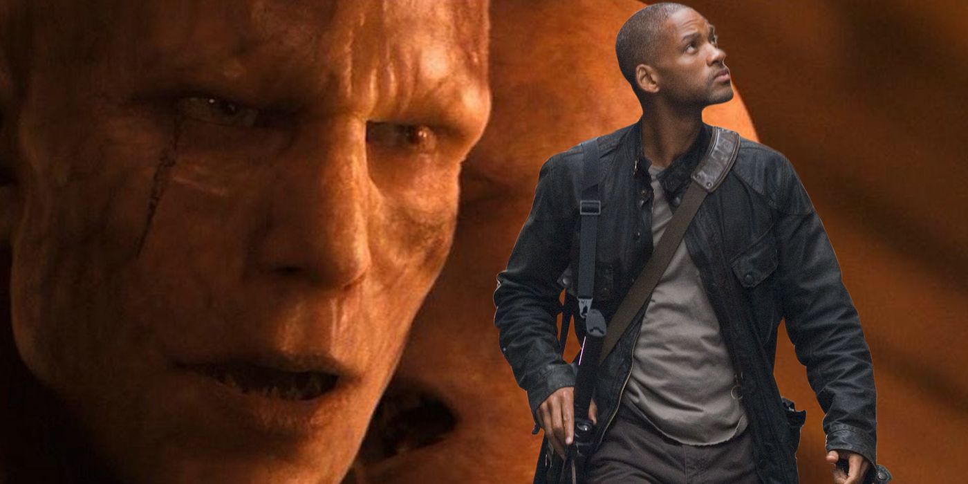 Will Smith Superimposed on I Am Legend Monster
