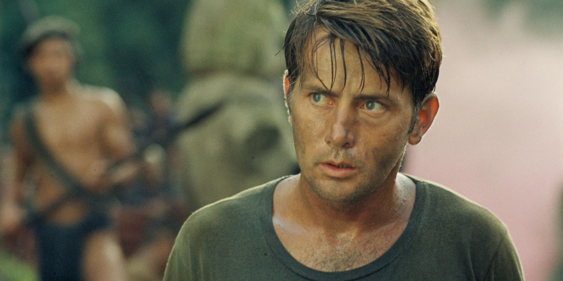 Michael Sheen as Willard on Kurtz's compound in Apocalypse Now