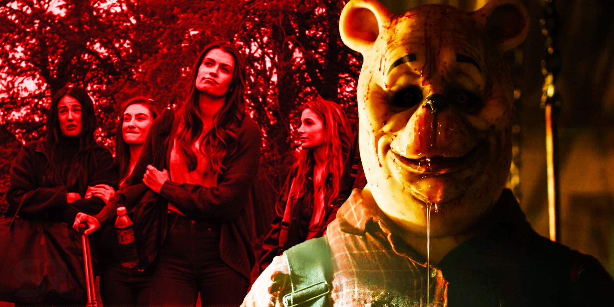 Winnie the pooh blood and honey horror movie trend