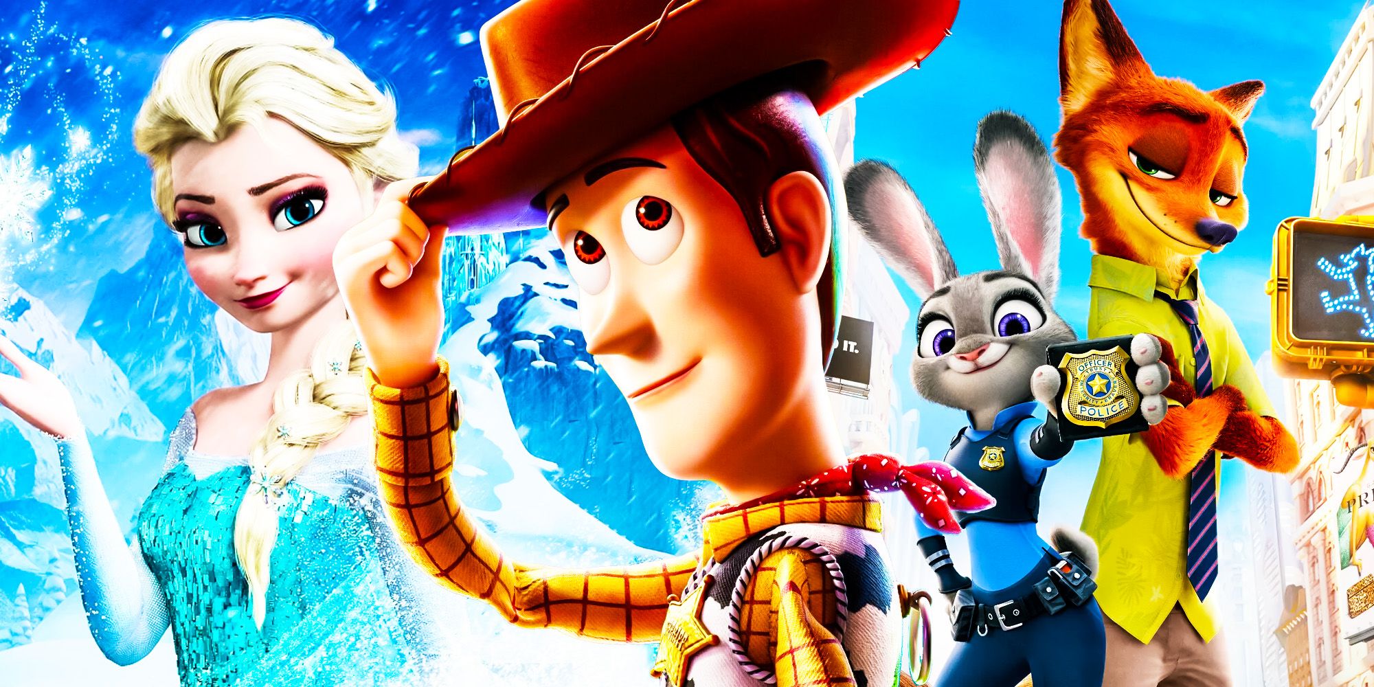 Woody elsa Zootopia