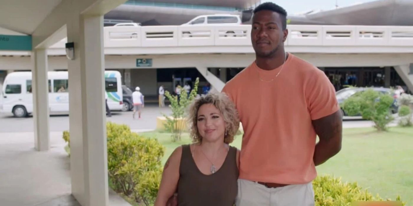 Yohan and Daniele Gates from 90 Day Fiancé: The Other Way in a parking lot