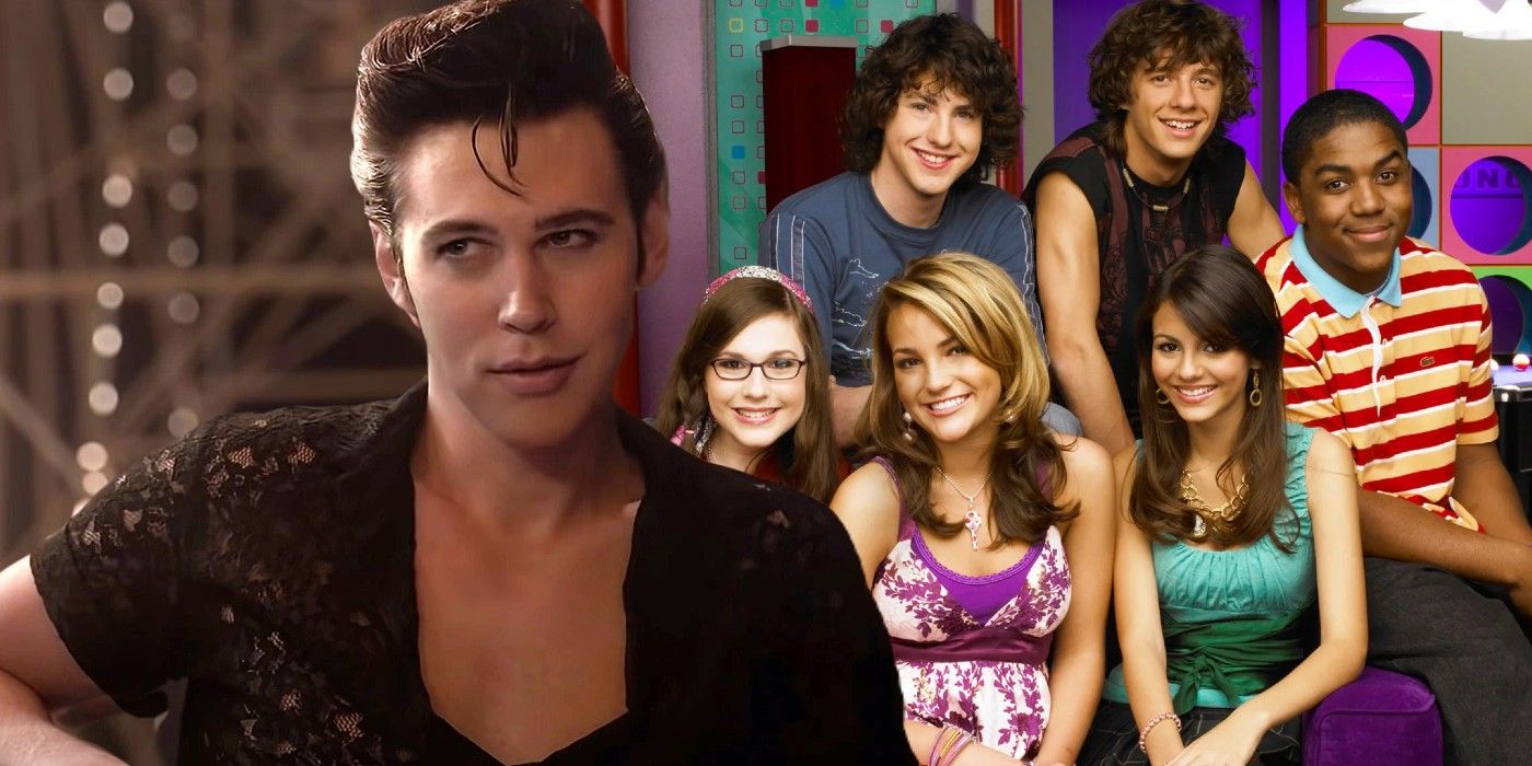 Zoey 101 Austin Butler in front of cast
