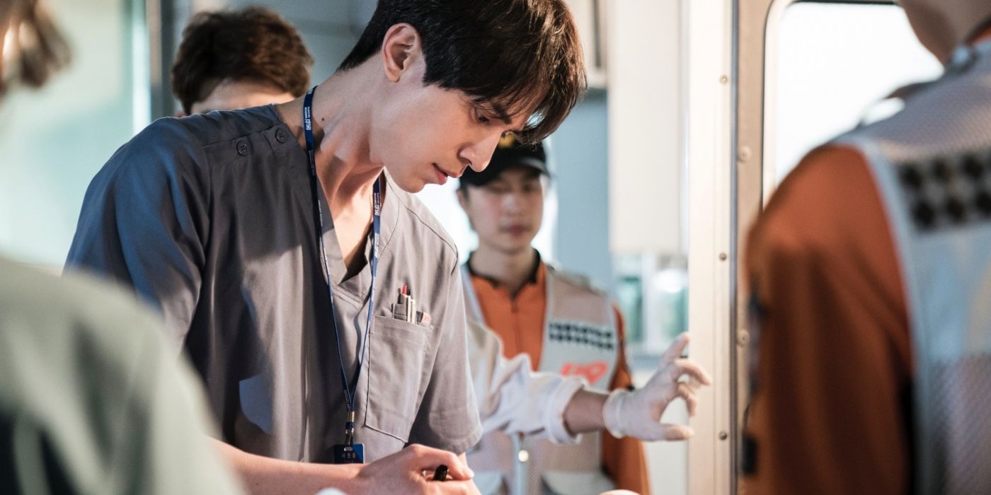 A doctor concentrating on the K-drama Life