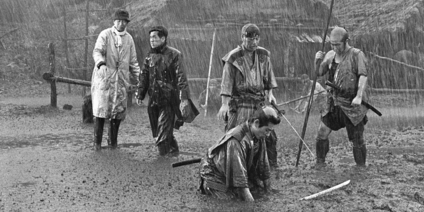 A scene from Akira Kurosawa's The Seven Samurai