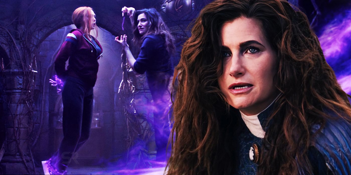 Agatha Harkness in Coven of Chaos and Scarlet Witch in WandaVision