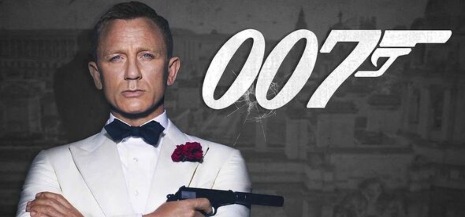 An image of Daniel Craig looking serious in James Bond