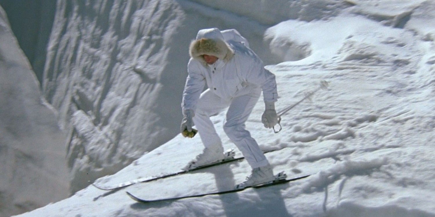 James Bond skiing in View to a Kill