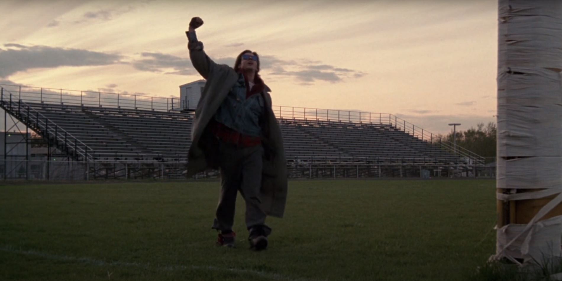 Bender in the final shot of The Breakfast Club