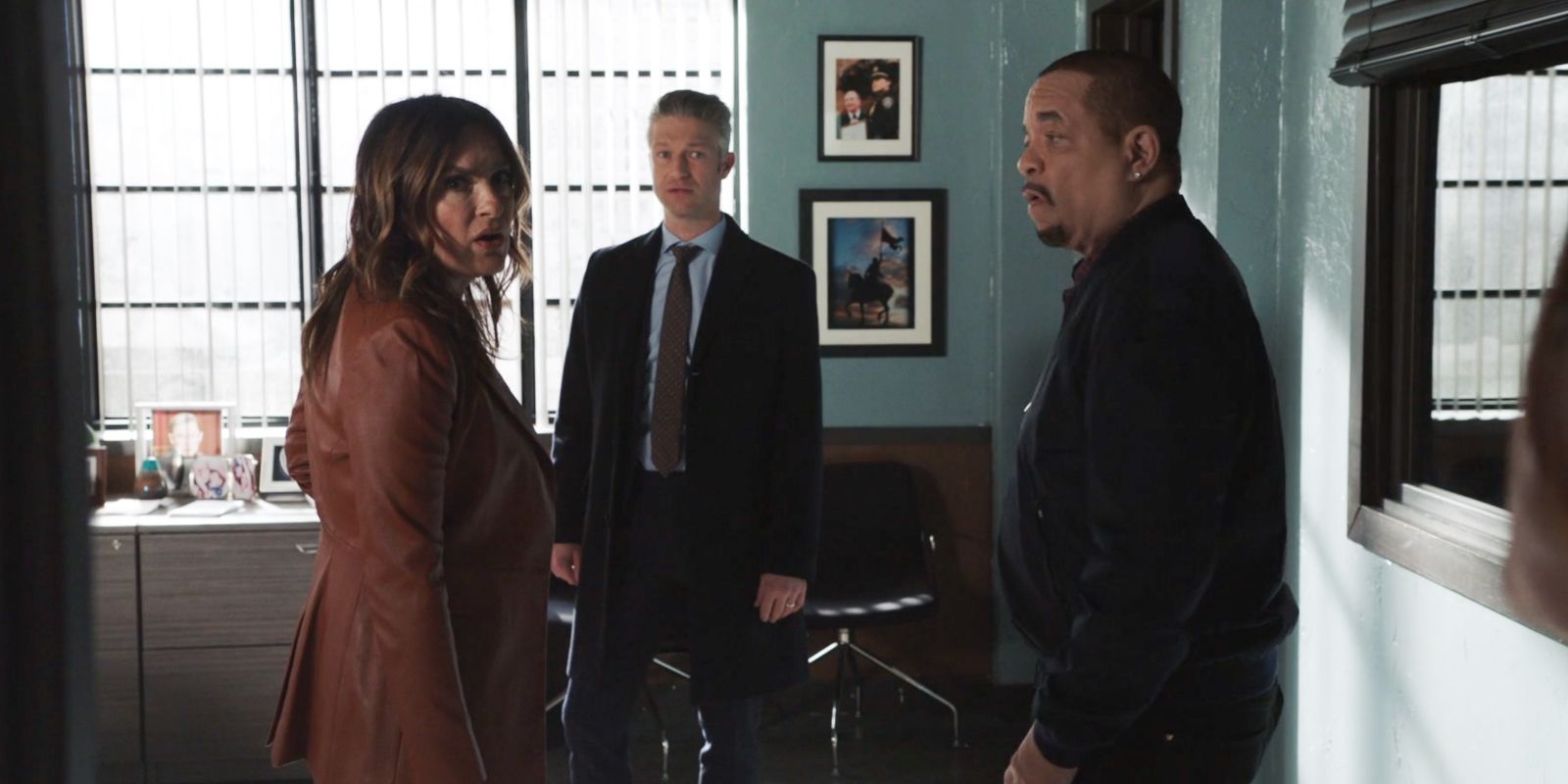 Benson, Tutuola, and Carisi in Law & Order: SVU