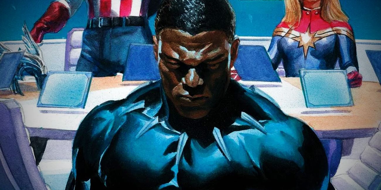 Black Panther Leaving Avengers Comic Art