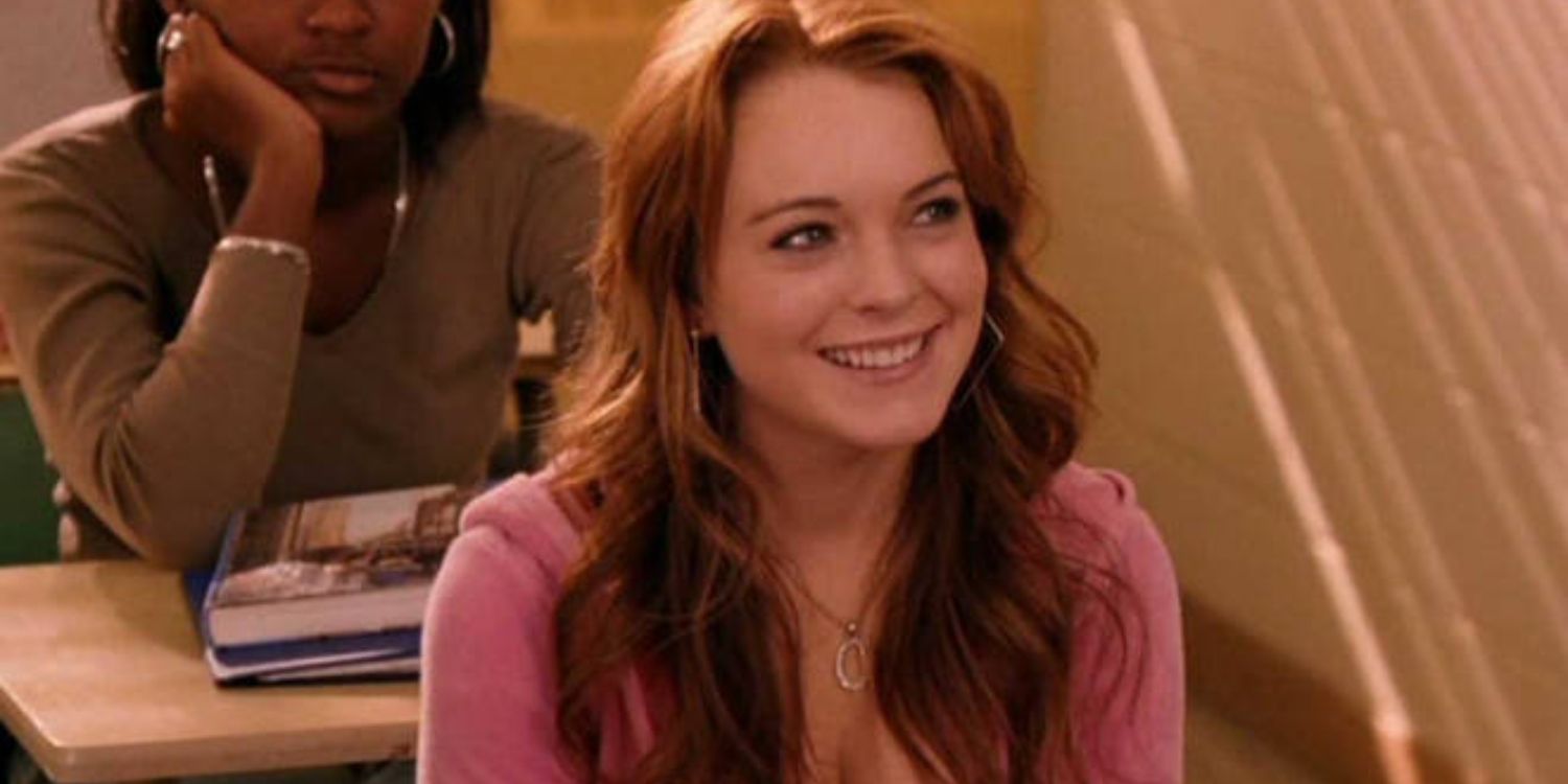 Cady Heron smiling in Mean Girls