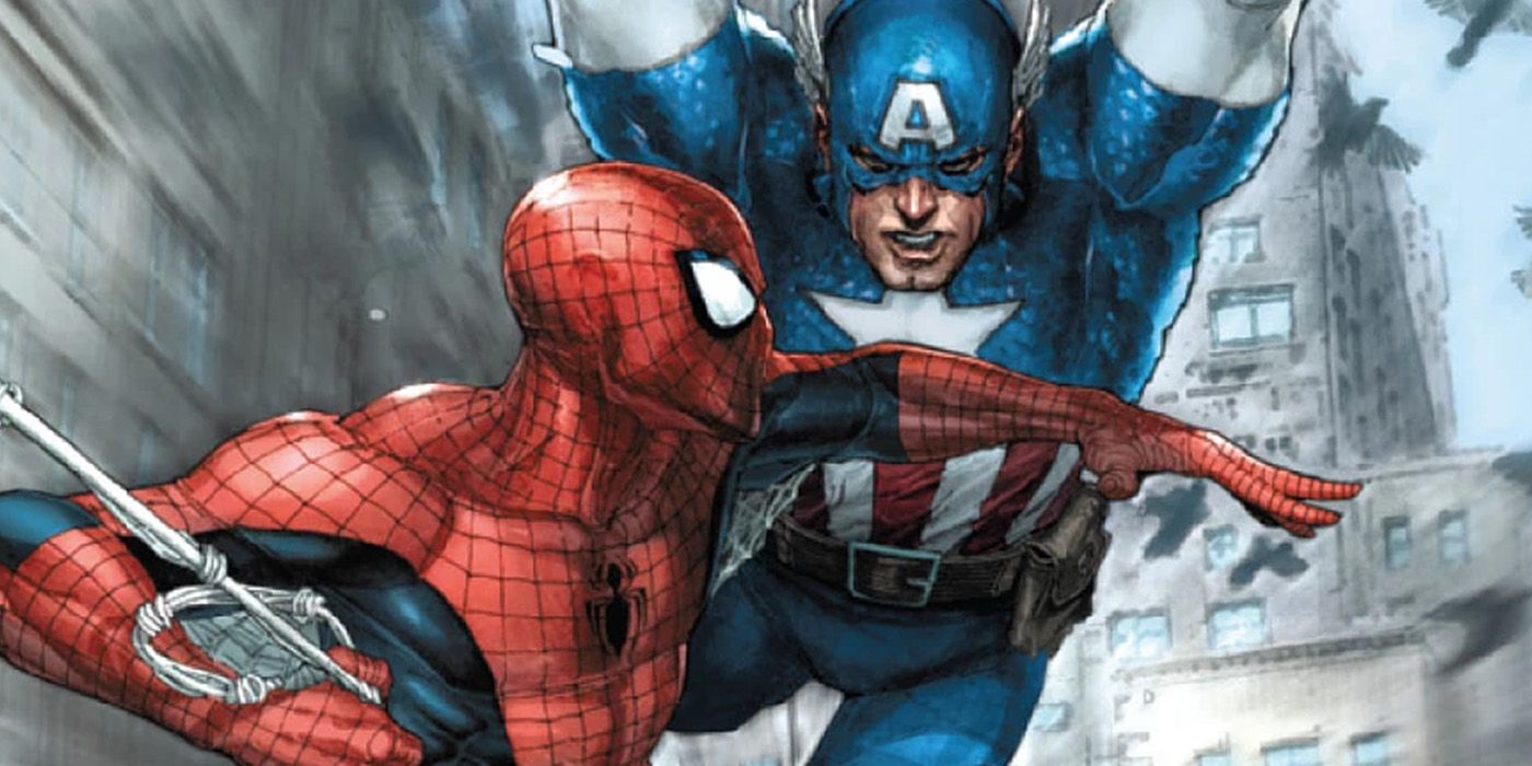 captain america and spider-man in marvel comics