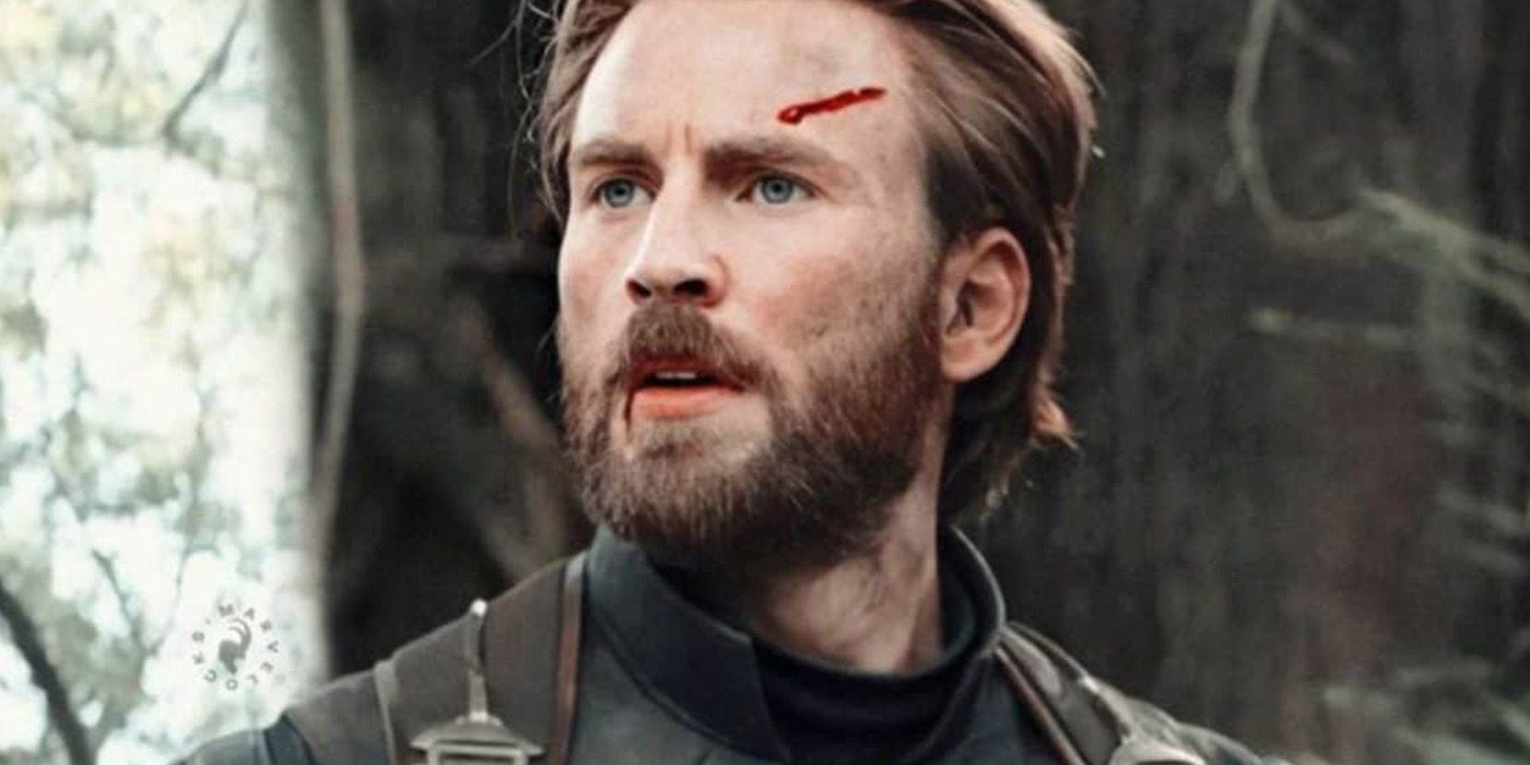 captain america with a beard in avengers endgame