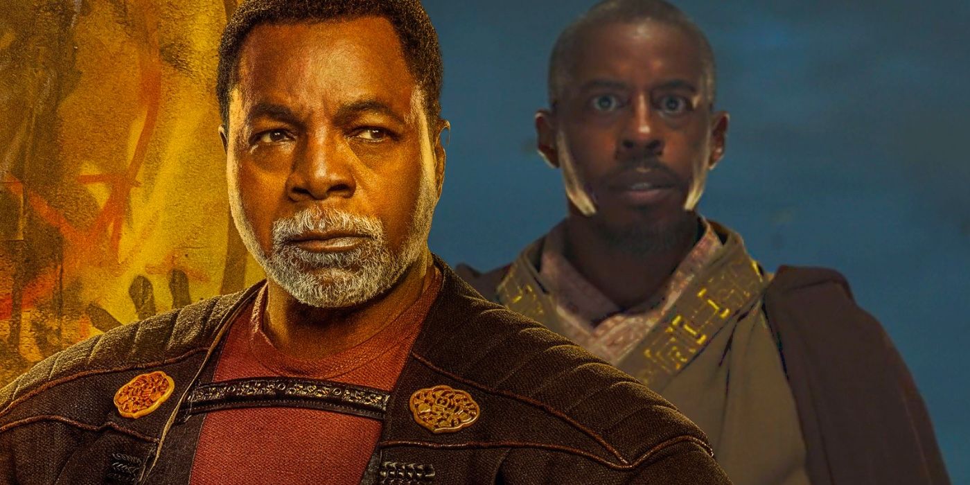 Carl Weathers and Ahmed Best in Star Wars: The Mandalorian