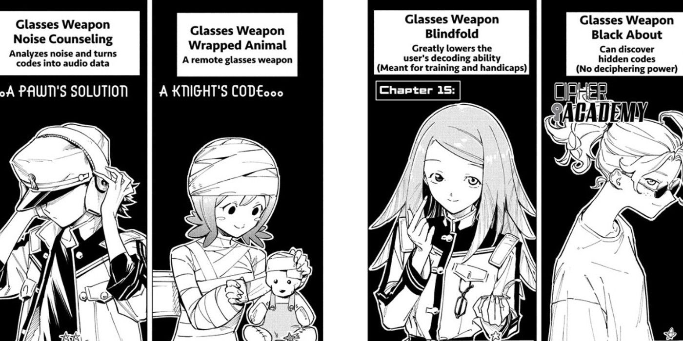 Personagens e seus poderes na Cipher Academy