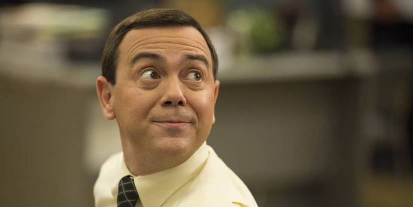 Charles looking up in Brooklyn 99