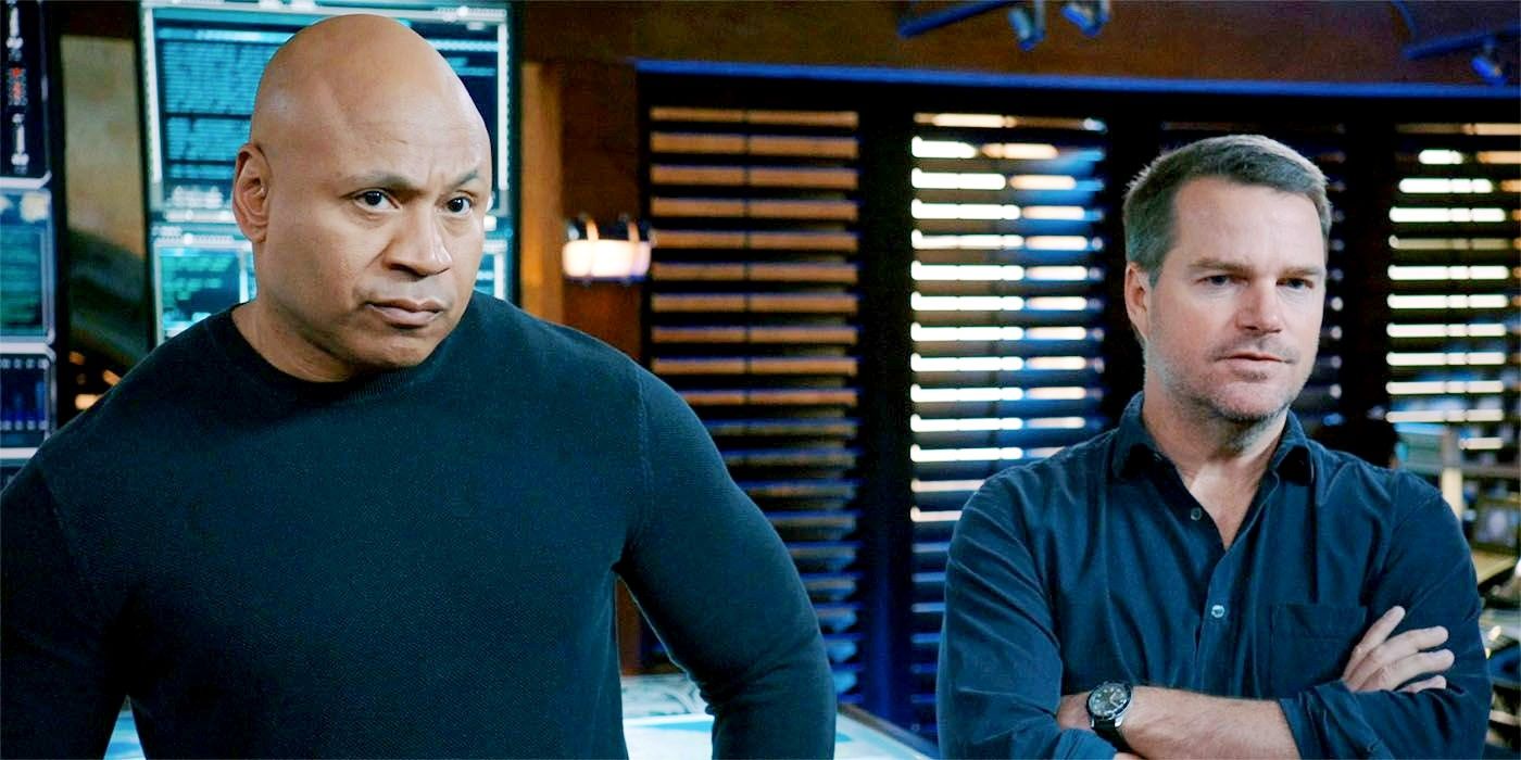 Chris O'Donnell and LL Cool J giving judgmental looks In NCIS LA