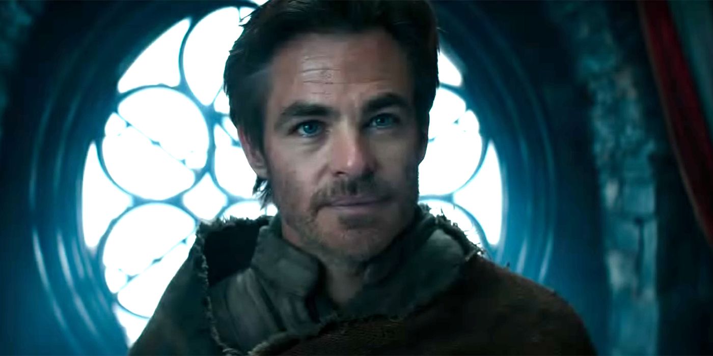 Chris Pine in Dungeons and Dragons Honor among Thieves.